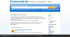 Desktop Screenshot of finanzmeile.de